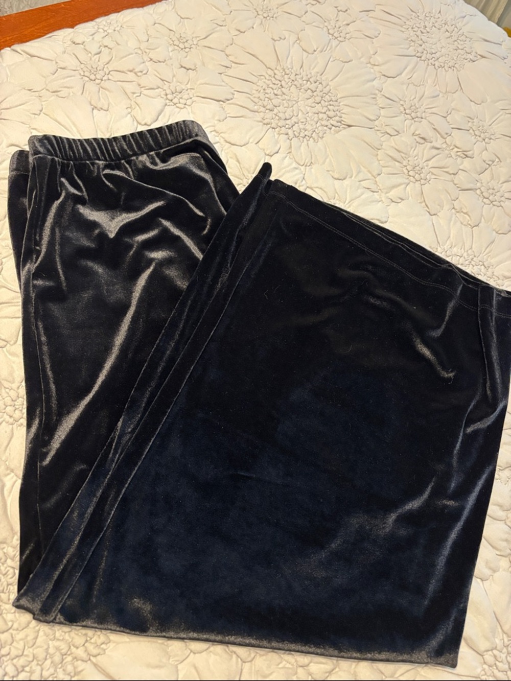 Chico's Wide Leg Velvet Pants - Picture 8 of 8
